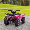  Mini Elektrische Quad Kinderen Elektrische ATV Kinderwagen Koplamp Kindervoertuig Kindermotor Elektrische Quad Voor 18-36 Maanden Kinderen Metaal PP Kunststof Roze 70 X 42 X 45 Cm 10