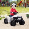  Mini Elektrische Quad Kinderwagen Elektrische ATV Kinderwagen Voor 18 Tot 36 Maanden Elektrische Motorfiets Met 2 Koplampen Elektrische Quad Strandwagen Vorm PP Staal Zwart En Wit 65 X 40 X 43 Cm 2