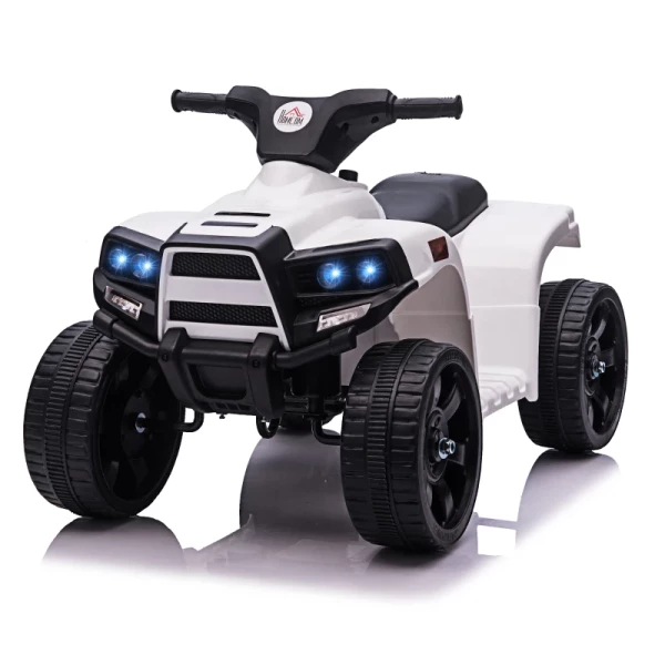  Mini Elektrische Quad Kinderwagen Elektrische ATV Kinderwagen Voor 18 Tot 36 Maanden Elektrische Motorfiets Met 2 Koplampen Elektrische Quad Strandwagen Vorm PP Staal Zwart En Wit 65 X 40 X 43 Cm 11