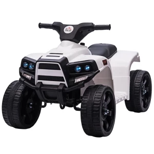  Mini Elektrische Quad Kinderwagen Elektrische ATV Kinderwagen Voor 18 Tot 36 Maanden Elektrische Motorfiets Met 2 Koplampen Elektrische Quad Strandwagen Vorm PP Staal Zwart En Wit 65 X 40 X 43 Cm 1