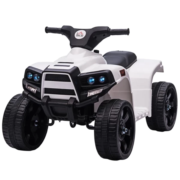 Mini Elektrische Quad Kinderwagen Elektrische ATV Kinderwagen Voor 18 Tot 36 Maanden Elektrische Motorfiets Met 2 Koplampen Elektrische Quad Strandwagen Vorm PP Staal Zwart En Wit 65 X 40 X 43 Cm 1