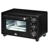  Mini-oven 21L Met 1 Draadframe En 1 Bakplaat 3 Kookstanden 100 °C-230 °C Regelbare Temperatuur Mini-oven 1400W Pizzaoven Met Grill RVS Glas Zwart + Zilver 11