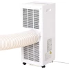 Mobiele Airconditioner, 1,5 KW 3-in-1 Airconditioner - Koelen, Ontvochtigen En Ventileren - Ontvochtiger, Ventilator, 24-uurs Timer, Met Afstandsbediening, 2 Snelheidsniveaus, LED-display, ABS, Wit 9