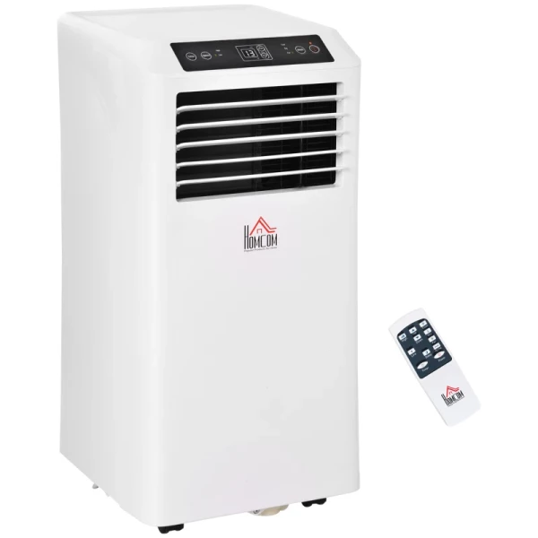 Mobiele Airconditioner, 9K BTU 3-in-1 Airconditioner - Koeling, Ontvochtiging En Ventilatie - Ontvochtiger, Ventilator 12-18㎡ Met Afstandsbediening, 24-uurs Timer, 2 Snelheidsniveaus, LED-display, ABS 1