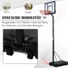  Mobiele Basketbalstandaard, Basketbalring Met Standaard, In Hoogte Verstelbaar, Staal + Kunststof, Zwart, 90 X 165 X 302-352 Cm 7