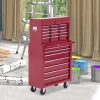  Mobiele Gereedschapswagen Werkplaatswagen Trolley Gereedschapskist (rood) 2