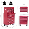  Mobiele Gereedschapswagen Werkplaatswagen Trolley Gereedschapskist (rood) 3