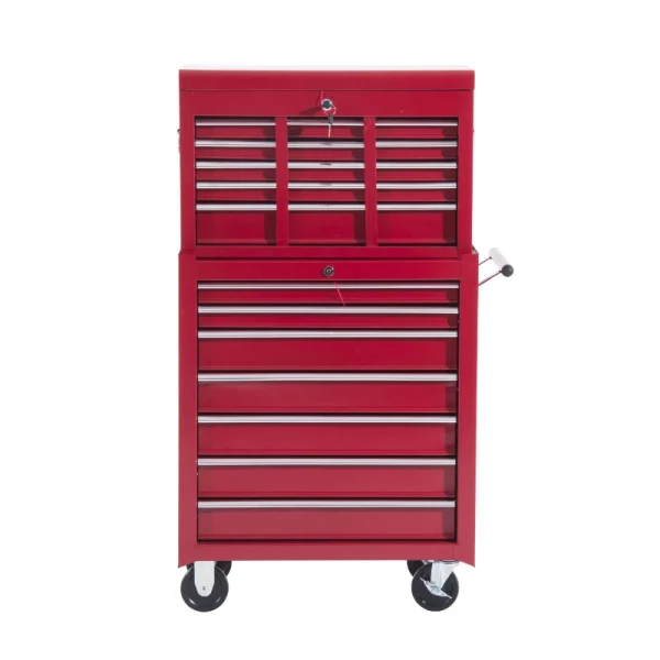  Mobiele Gereedschapswagen Werkplaatswagen Trolley Gereedschapskist (rood) 4