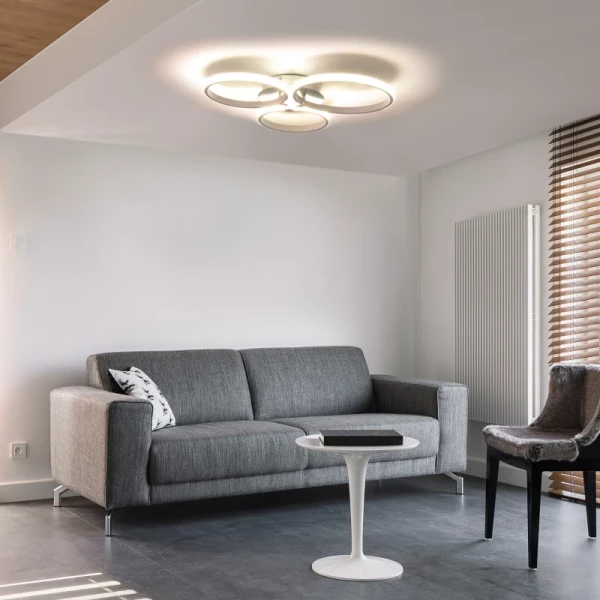  Modern Design Plafondlamp LED Licht Zilver + Wit 10