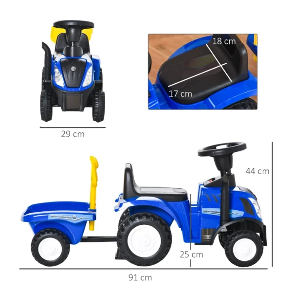  NEW HOLLAND Kindervoertuig Loophulp Met Hoorn 91 Cm X 29 Cm X 44 Cm 3