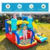  Opblaasbaar Springkasteel Met Blazer Waterpark Voor Kinderen Opblaasbare Glijbaan Indoor En Outdoor Klimwand Trampoline Met Draagtas Voor Kinderen Van 3 Tot 8 Jaar 265 X 260 X 200 Cm 5