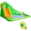  Opblaasbaar Springkasteel Met Blower Waterglijbaan Speelbad Opblaasbaar Waterspeelcentrum Met Glijbaan Waterpark Opblaasbaar Peuterbad Vanaf 3 Jaar 380 X 285 X 225 Cm 11