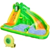  Opblaasbaar Springkasteel Met Blower Waterglijbaan Speelbad Opblaasbaar Waterspeelcentrum Met Glijbaan Waterpark Opblaasbaar Peuterbad Vanaf 3 Jaar 380 X 285 X 225 Cm 1