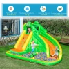  Opblaasbaar Springkasteel Met Blower Waterglijbaan Speelbad Opblaasbaar Waterspeelcentrum Met Glijbaan Waterpark Opblaasbaar Peuterbad Vanaf 3 Jaar 380 X 285 X 225 Cm 5