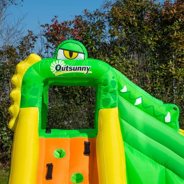  Opblaasbaar Springkasteel Met Blower Waterglijbaan Speelbad Opblaasbaar Waterspeelcentrum Met Glijbaan Waterpark Opblaasbaar Peuterbad Vanaf 3 Jaar 380 X 285 X 225 Cm 8