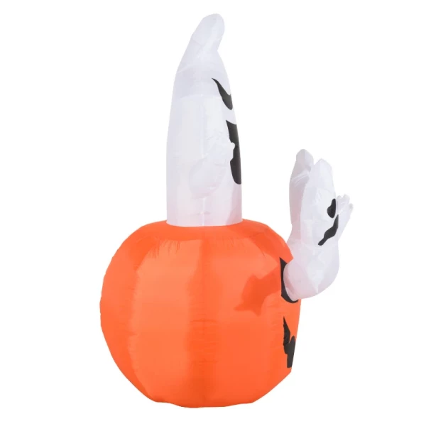  Opblaasbare Pompoen Ghost Ghost Halloween Decoratie Figuur Luchtfiguur Met LED-verlichting, Polyester, 120x120x180cm 6