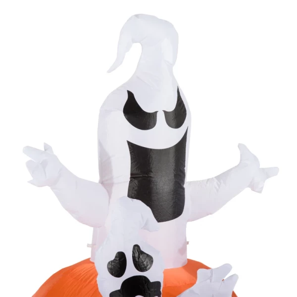  Opblaasbare Pompoen Ghost Ghost Halloween Decoratie Figuur Luchtfiguur Met LED-verlichting, Polyester, 120x120x180cm 8