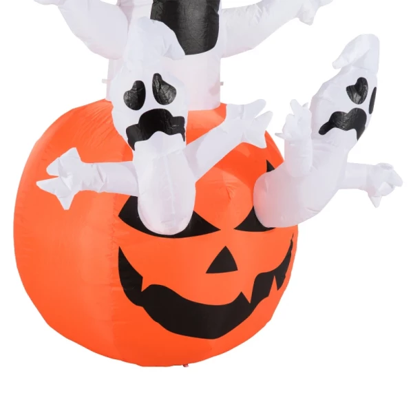  Opblaasbare Pompoen Ghost Ghost Halloween Decoratie Figuur Luchtfiguur Met LED-verlichting, Polyester, 120x120x180cm 9