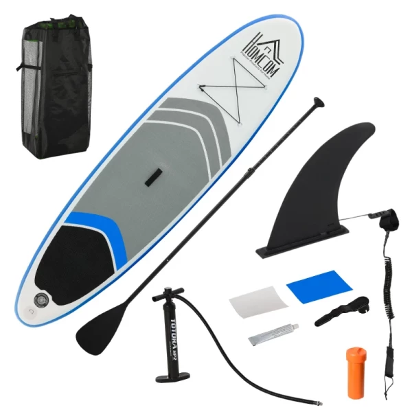 Opblaasbare Surfplank, Stand-up Board Met Peddel, Antislip, Inclusief Uitrusting, PVC, EVA, 305 X 80 X 15 Cm 1