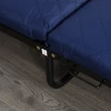  Opklapbaar Logeerbed, 2-in-1 Opklapbed Met Wielen, In Hoogte Verstelbare Hoofdeinde, Staal + Schuim, Blauw, 184 X 65 X 26 Cm 16