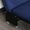  Opklapbaar Logeerbed, 2-in-1 Opklapbed Met Wielen, In Hoogte Verstelbare Hoofdeinde, Staal + Schuim, Blauw, 184 X 65 X 26 Cm 18