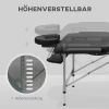  Opklapbare Massagetafel, Inclusief Gezichtsopening, Armleuningen, Handsteunen, Mobiele Massagetafel, 186 Cm X 71 Cm X 83 Cm 4