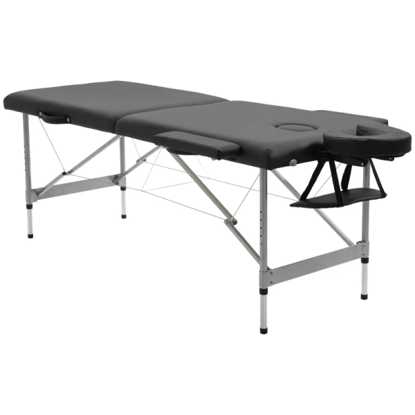 Opklapbare Massagetafel, Inclusief Gezichtsopening, Armleuningen, Handsteunen, Mobiele Massagetafel, 186 Cm X 71 Cm X 83 Cm 1