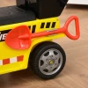  Opsteekgraafmachine Voor Kinderen Met Kantelbare Emmer En Schepvoet Opsteekwagen Voor Onder De Stoel Opbergruimte Voor Baby's Van 18-36 Maanden Metaal PP-kunststof Geel 72 X 28,2 X 42 Cm 8