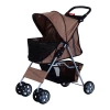  Opvouwbare Hondenwagen Met Bekerhouder Luifel Coffee Brown 1