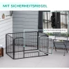  Opvouwbare Puppyren 1 Deur 129cm X 84cm X 70cm Zwart 6