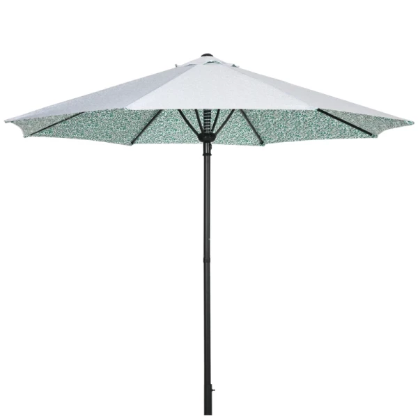 Parasol Gemakkelijk Te Openen En Te Sluiten Windkap Tweedelig Metalen Paal Groen 2,92 X 2,92 X 2,50 M 1