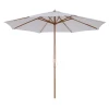  Parasol Hout 300 Cm Houten Parasol Tuinparasol Balkonparasol Bamboe Creme Wit 11