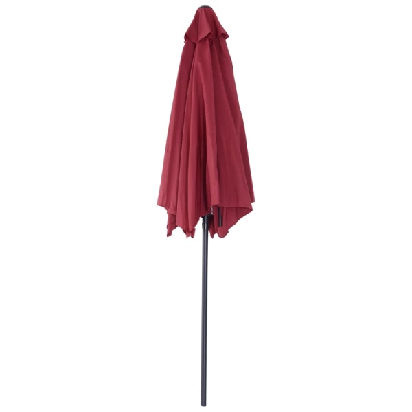  Parasol Met Zwengel- En Kantelfunctie, Metaal+polyester, Rood, Ø2,7 X 2,35 M 7