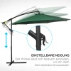  Parasol Met Zwengel Weerbestendig 3 M X 3 M X 2,5 M XXL Groen 7