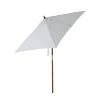  Parasol, Opvouwbare Tuinparasol, Strandparasol, 3-traps Verstelbaar, Dennenhout + Polyester, Crèmewit, 200 X 150 X 230 Cm 7