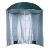  Parasol Parasol Zonwering Met Zijwand Strand Polyester Donkergroen 2,2 X H2,2m 1