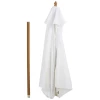  Parasol Tuinparaplu 3-laags Zonwering Bamboe 180/㎡ Polyester Wit Ø2,5 X 2,3 M 7