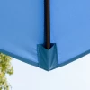  Parasol Zweefparasol Ø2,67 X 2,45 M Zwengelparasol Met Dubbel Dak Kruisvoet Staal Buitenzonwering Polyester Staal Blauw 8