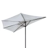  Parasol, Zwengelparasol, Tuinparasol, Marktparasol, Metaal, Halfrond, Crème Wit+zwart 8