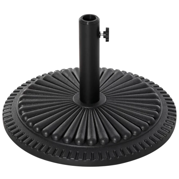  Parasolvoet 14 Kg Parasolvoet Voor Parasol Rond Parasolstokken 35-48 Mm Parasolvoet Voor Tuinterras Balkon Cement Ø49 Cm Zwart 11