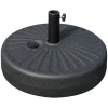  Parasolvoet 22 Kg Parasolstandaard Voor Parasol Parasolstokken 38/48 Mm Parasolvoet Voor Tuin Terras Balkon Cement Zwart Ø51 X 12H Cm 1