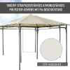  Paviljoen Dak Vervangend Paviljoen Paviljoen Afdekking Zonnescherm Polyester Beige 2,98 X 2,95 M 4