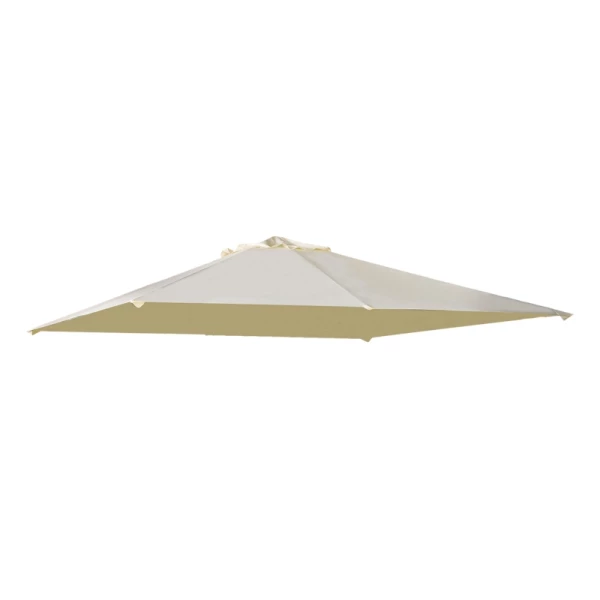 Paviljoen Dak Vervangend Paviljoen Paviljoen Afdekking Zonnescherm Polyester Beige 2,98 X 2,95 M 1