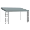  Pergola 4m X 3m Gazebo Gazebo Luifel Tent Metaal Polyester Grijs 1