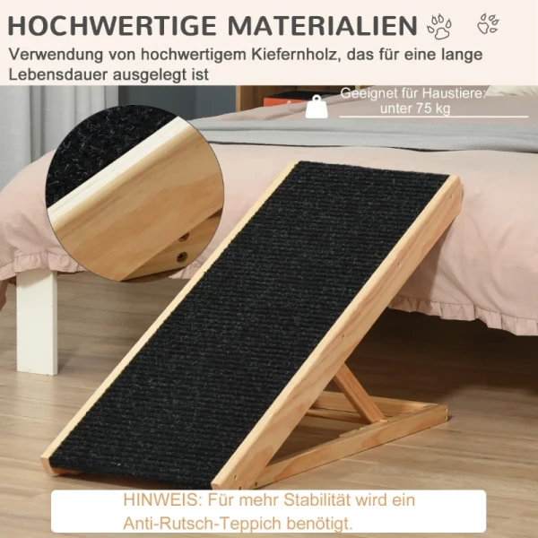  Pet Ramp Verstelbare Hondenladder Antislip 90cm X 40cm X 61cm 4