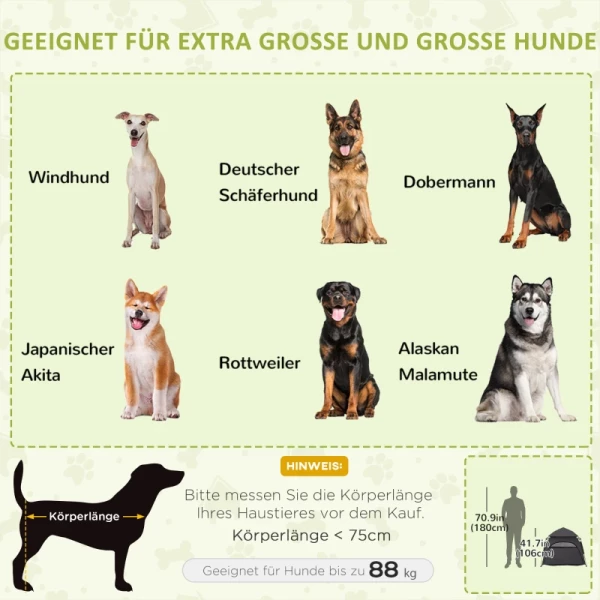  Pet Tent Hondentent Opvouwbaar Weerbestendig Hondenhok Voor Grote Honden Zwart 4