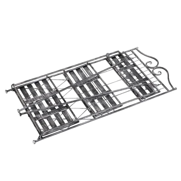  Plantenplank Plantenstandaard Bloemenplank Bloemenstandaard Bloemenladder Tuinplank 3 Niveaus Metaal Zilvergrijs 44 X 25 X 96 Cm 4