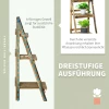  Plantentrap Bloemenbank Bloementrap Bloemenplank Plantenplank Bloemenstandaard 3 Treden Vurenhout Donkerbruin 40 X 37 X 93 Cm 5