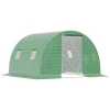  Poly Broeikas Walk-in Poly Tunnel 3 X 3 M Broeikas Met 4 Ramen Broeikas Vorstbescherming Stalen Buis Donkergroen 11