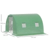  Poly Broeikas Walk-in Poly Tunnel 3 X 3 M Broeikas Met 4 Ramen Broeikas Vorstbescherming Stalen Buis Donkergroen 3